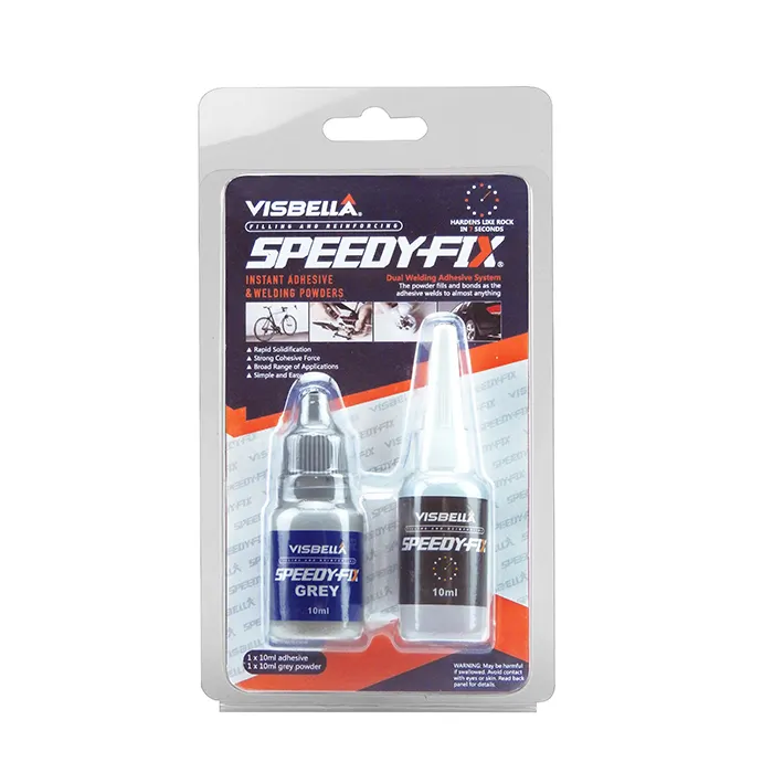 Visbella Rapidamente Bond Speedy Fix Super Cola para Reparação Qualquer coisa 10ml + 10ml