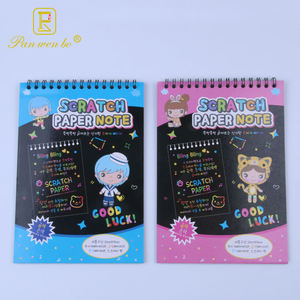 2023 Hot Sale 2 Kinds Children DIY Creative Colorful <strong>Pattern</strong> Scratch <strong>Book</strong> Note for Gift - Product Image 2