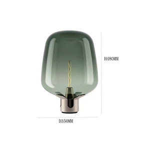 Modern lüks oturma odası başucu masa lambası Metal taban ve cam masa E14 davul gölge ile otel ve yatak odası için dekoratif - Product Image 6