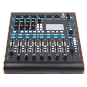 <strong>Pro</strong> Audio Digital <strong>Mixer</strong> 12 Channels Input +48V Phantom Power 3.2\&quot; TFT Touch Screen Windows PC/iPad Wireless Connected PA Sound