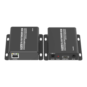 Extensor HDMI a 60m 196 pies sobre un solo UTP CAT5e/6 LAN RJ45 compatible con 4K 60Hz con transmisor y receptor HDMI Loopout - Product Image 4