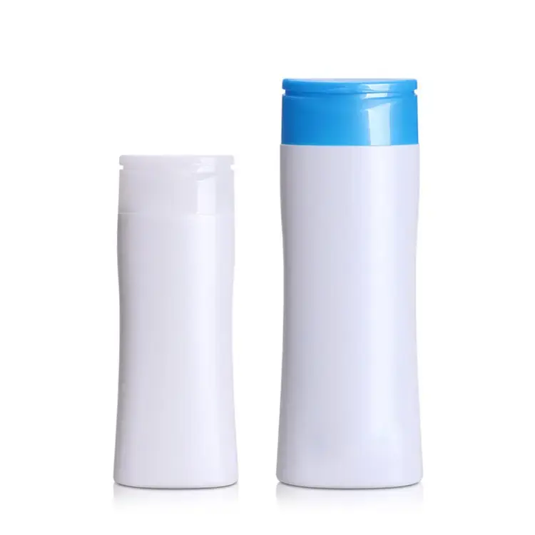 Botol kemasan sampo plastik sentuhan lembut Matte 300ml 250ml 200ml 100ml ml Logo desain kustom dengan tutup atas Flip