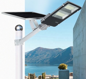 屋外120Wソーラー<span class=keywords><strong>LED</strong></span>街路灯IP66アルミニウムボディDC電源道路と庭