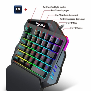 HXSJ Portable Mobile Game One Hand Wired <strong>Keyboard</strong> and <strong>Mouse</strong> Kit Gaming <strong>Keyboard</strong> <strong>Mouse</strong> Combos for Tablet <strong>Computer</strong> - Product Image 3