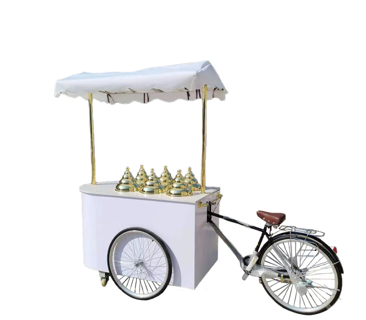 MEHEN MR8 factory suupply rimorchio per gelato furgone gelato triciclo carrello per gelato