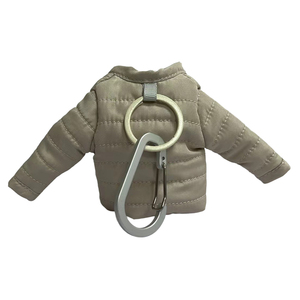 新款设计毛绒钥匙扣玩具定制可爱迷你羽绒服钥匙扣吊坠玩具 - Product Image 3