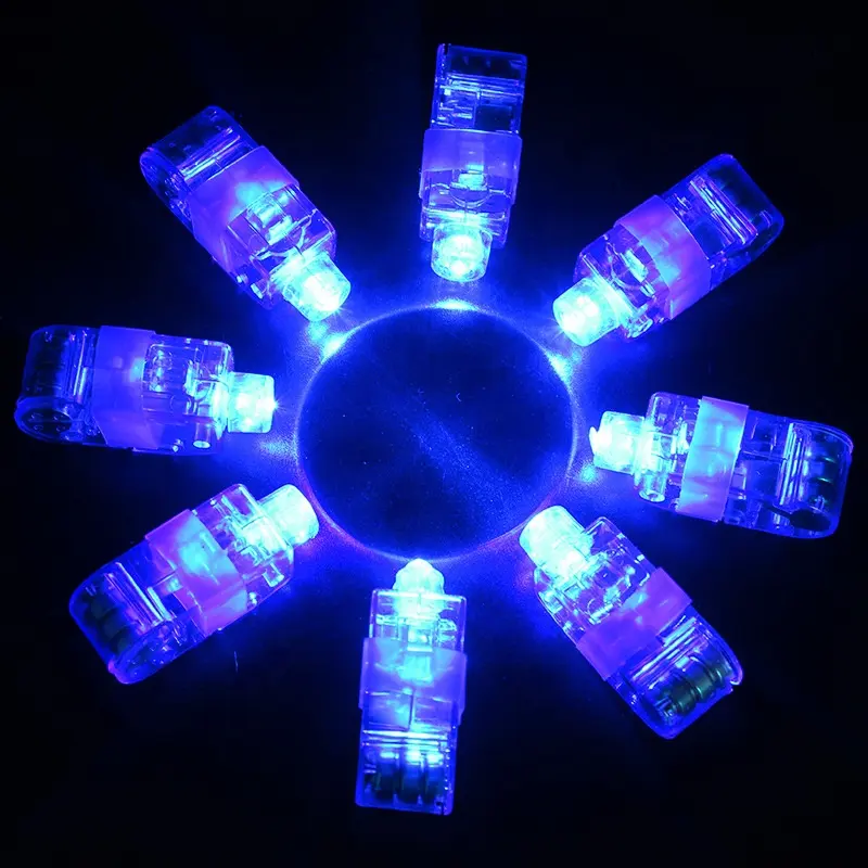 Anillo luminoso de neón brillante para fiestas, luz Led brillante para los dedos, juguete luminoso para baile, suministros festivos para eventos y fiestas