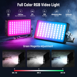 <strong>RGB</strong> Fill Panel Lamp <strong>Led</strong> Video Light Multiple <strong>RGB</strong> Modes Photography Studio Fill Lighting - Product Image 5