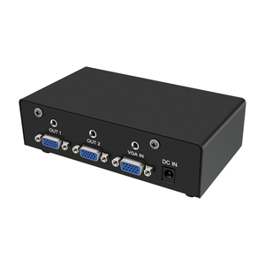 350MHz VGA and Audio <strong>Splitter</strong> 2port 1920*1440 1in 2output VGA <strong>Splitter</strong> 1x2 with Audio