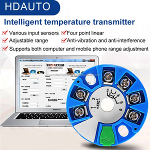 Transmisor de temperatura inteligente RTD PT100/K/J/S/E Transmisor de temperatura Salida de 4-20mA - Product Image 3