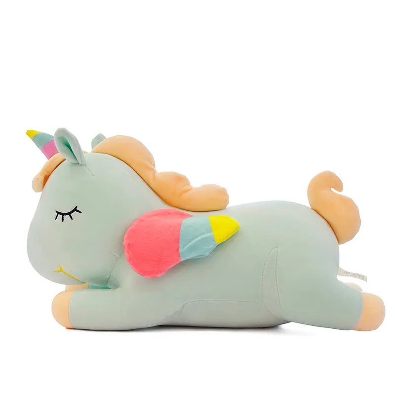 Creativo neto celebridad mismo estilo sentado cielo estrellado cielo unicornio de peluche de juguete muñeca de la muñeca de trapo de regalo de cumpleaños almohada