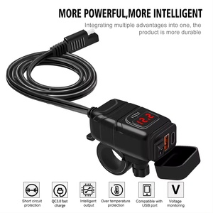 QC3.0急速充電30WハンドルバーマウントUSBポートおよび自転車用Cタイプ充電器 - Product Image 4