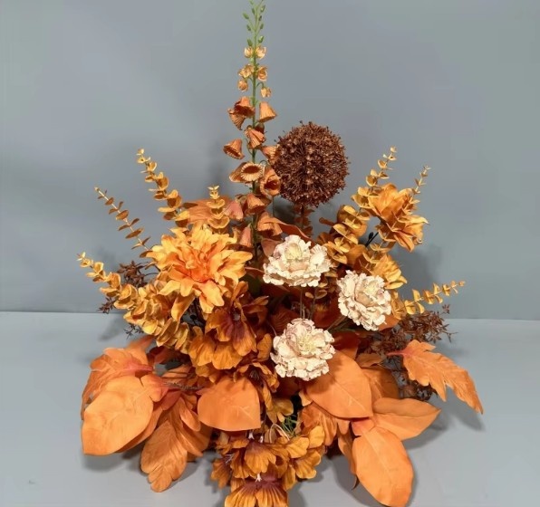 Orange lily of the valley flowers