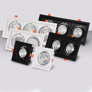 China Recessed Rectangular <strong>LED</strong> COB Square Frame Spotlight in <strong>Led</strong> Ceiling Lights Gimbal Dimmable Downlight Housing <strong>5W</strong>-75W - Product Image 5