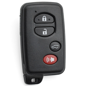 T-oyota camry 4 düğmeler <span class=keywords><strong>MPV</strong></span> akıllı araba anahtarı kabuk kapak durumda siyah logo ile acil durum anahtar ile