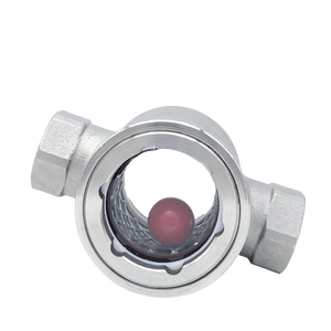 Paslanmaz çelik 304 PN16 Dn50 düz/eksantrik iplik atlama şamandıra topu su akış göstergesi gözetleme camı hız gözlemlemek için - Product Image 1