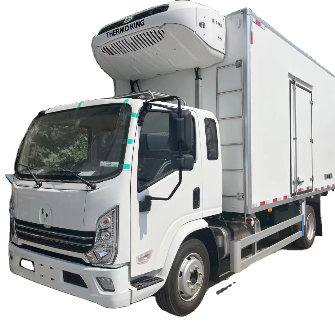 5 톤 10 톤 냉각 상자 냉동고화물 냉장 반 박스 트럭 고기 생선 냉장고 트럭 용 식품 반화물