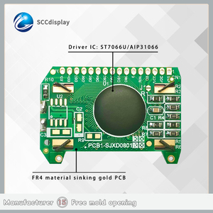 günstige werbeanzeige display leinwand jxd0801a stn gelB positiv lcd zeichen anzeige 8x1 lattice typ lcd-module led-hintergrundbeleuchtung - Product Image 2