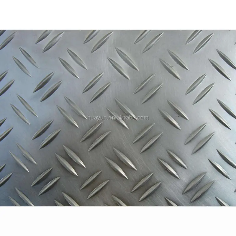 Placa de alumínio do piso da folha do diamante do alumínio gravado