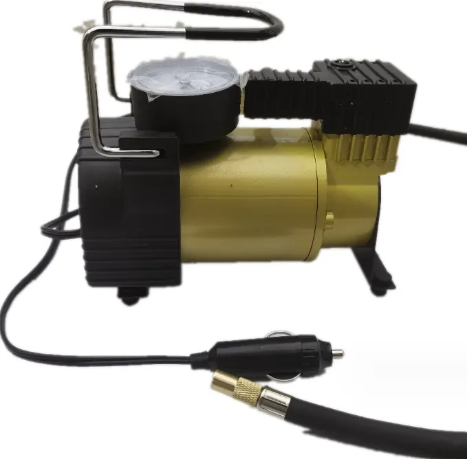 Kompresor portabel Inflator ban terbaik dengan pengukur tekanan untuk memompa mobil, motor, sepeda, atau ban ATV, rakit atau mengambang