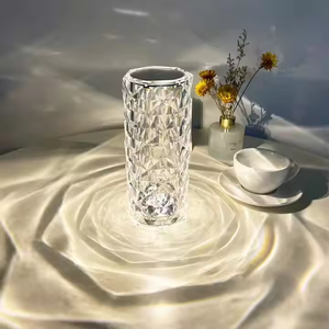 Modern Luxury Home Decor Crystal Table Led <strong>Magic</strong> Touching Control <strong>Magic</strong> <strong>Rose</strong> Activated <strong>Lamp</strong> Touch Control - Product Image 3