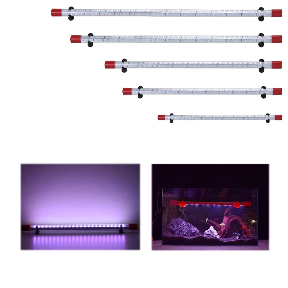 Manufacturer Submersible Aquarium Light for Fish Tank Decorative Lamp Red LEDs with suction cup for Freshwater
