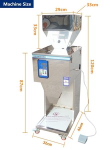 10-1000g küçük yüksek doğruluk otomatik akide şekeri toz tuz süt tozu toz dolum makinası - Product Image 2