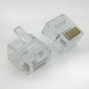 Rj45连接器8针连接器公母5e类拱形Rj45连接器Rj45网络电缆插头 - Product Image 2