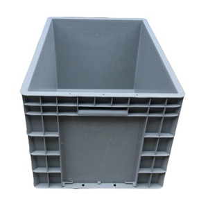Caja de facturación apilable de plástico pesado de la UE, caja perforable anidada Industrial, contenedor de pared recto, cajas de envío con tapas - Product Image 2