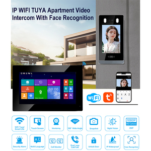 Popular <strong>WiFi</strong> Video Intercom Doorbell With 8 Inch Color Screen Tuya Smart Doorbell Camera 2 Way Intercom for Apartment - Product Image 2