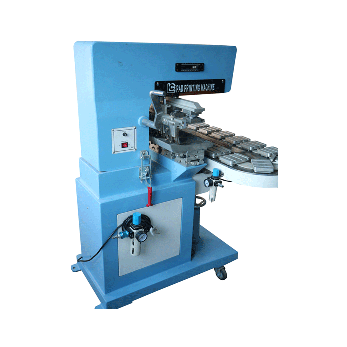 4-Color Semi-Automatic Open Inkwell Pad Printer Machine New Condition for Bottle Caps Gift Logos Tampons Conveyor Paper Printing
