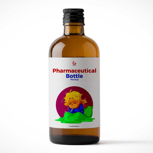 Özel yapılmış yağsız Prometh Sticker yüksek kalite Actavis öksürük şurup şişesi etiketleri