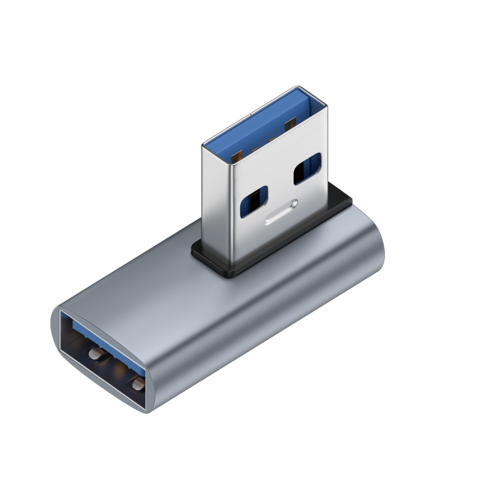 USB หญิงถึง USB ชายโค้งงอ