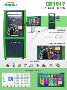 CR1017 Common Rail Tester Implement All Coding Functions HEUI CR diesel Fuel Injector Pump Flow <strong>test</strong> Bench - Product Image 3
