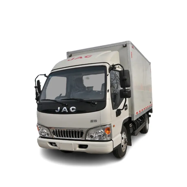 Jac Mini 3.5 ton van kargo kamyon, küçük kutu teslimat kamyonu 3/4/5 tonladas kameralar