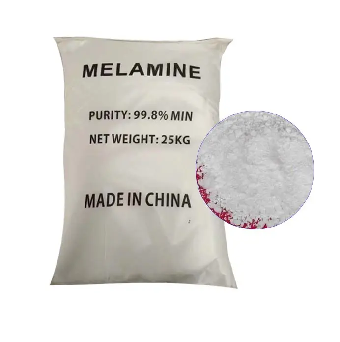 Меламиновый поставщик C3H6N6 108-78-1 цена 99.8% сырье белый Меламиновый порошок