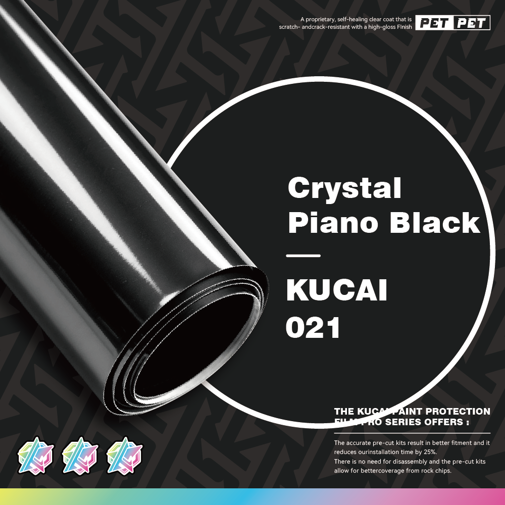 Piano en cristal noir