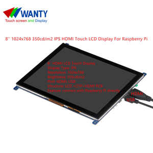 RPI 8 pulgadas USB Monitor táctil pantalla LCD TFT 1024x768 IPS Panel Raspberry Pi 3 pantalla - Product Image 4