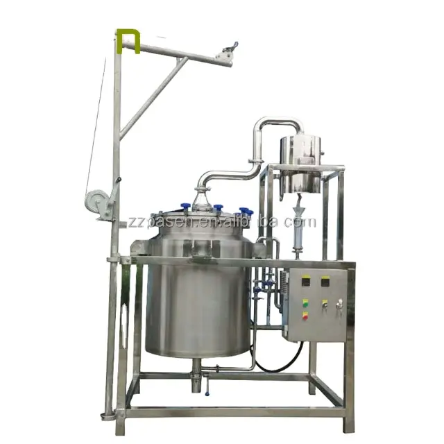 Máquina de extracción de aceite esencial de limón, destilación de vapor