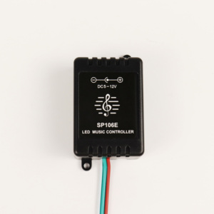 LED Music Sync <strong>Controller</strong> <strong>with</strong> Remote SP106E Sound Activated <strong>Light</strong> <strong>Controller</strong> for WS2812B WS2811 RGB Pixel Strip <strong>Lights</strong> - Product Image 3