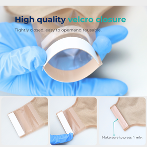 BLUENJOY tıbbi tek parça Colostomy torbalar ince hidrokolloid bariyer ve karbon filtre ile iki dokunmamış kumaşlar - Product Image 6