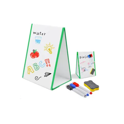 Foldable triangle whiteboard office magnetic note board hot selling children whiteboard
