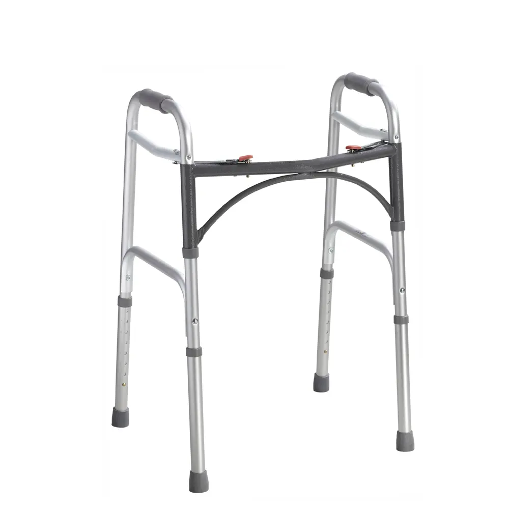 Beste Verkoop Hoge Kwaliteit Duurzame Medische Apparatuur Wandelaars Veilig Dual Release Rollator Voor Gehandicapte Wandelaars Apparatuur