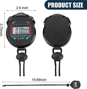 Timer cronometro sportivo digitale elettronico multifunzione ampio Display con data ora e funzione di allarme adatto per lo Sport - Product Image 3