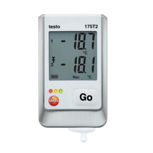 Registrador de datos de temperatura digital testo 175T2 con sonda interna y conexión de sensor externo (para sonda NTC) - Product Image 1