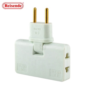 Enchufe de extensión Mini forma teléfono móvil convertidor de carga enchufe giratorio UE uno en tres 180 grados OEM enchufe eléctrico SDK - Product Image 2