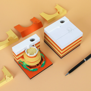 Factory Sale Directly 3D <strong>Paper</strong> Crafts Custom <strong>Memo</strong> Pad Laser Cut <strong>Paper</strong> Sheets Omoshiroi <strong>Block</strong> Notes Anime Style 3D <strong>Memo</strong> Pad - Product Image 3