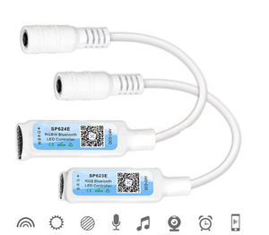 DC 5-24V 6A 3または4ピンRGB RGBW APPコントローラーDC 5-24Vミニブルートゥース音楽MICタイミングSP623E SP624E LEDストリップコントローラー - Product Image 2