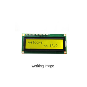 5Vイエローグリーンバックライト1602スクリーン16x2キャラクターLCDディスプレイモジュール (IICI2Cアダプター付き) - Product Image 3