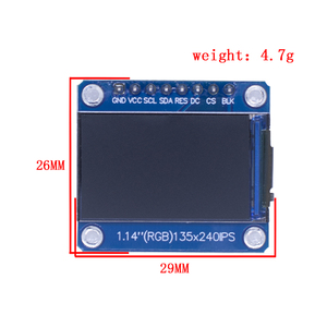 1,14 Zoll IPS OLED-Display-Modul LCD-Bildschirm 135 * 240 RGB TFT ST7789 LCD-Board SPI vollfarbig HD OLED 8-Pin-DIY